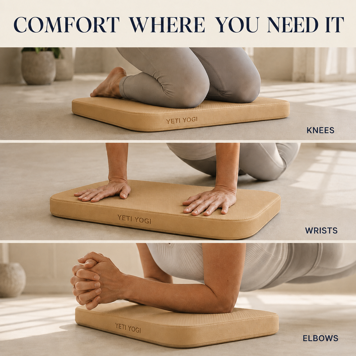 YETI YOGI Sunlit Sand Joint Comfort Pads set of 2 - image 4 of 6