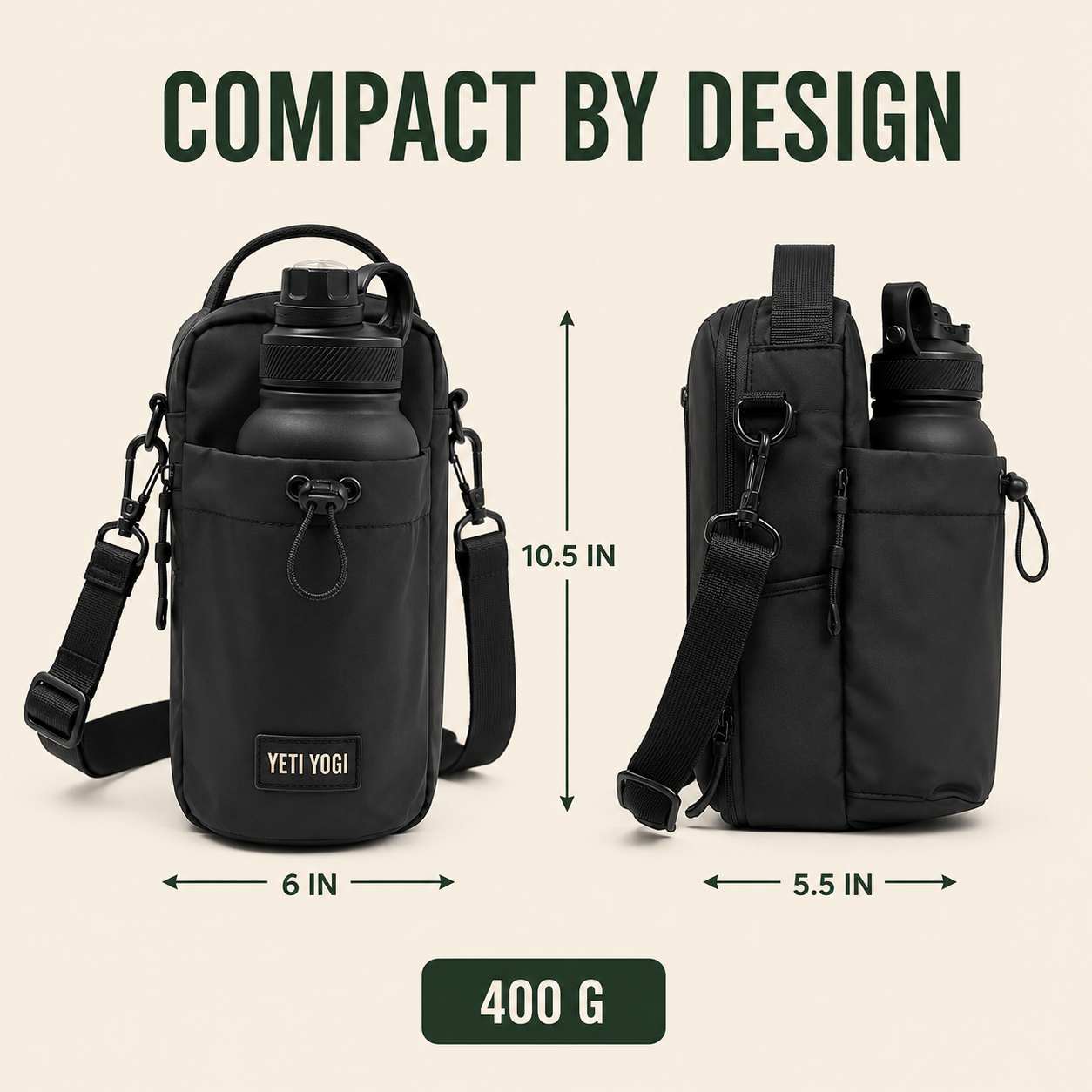 YETI YOGI Magnetic Gym Bag in Black - image 3
