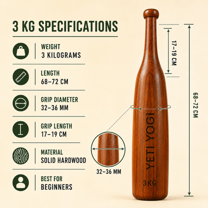3 kg Mudgar dimensions and specifications