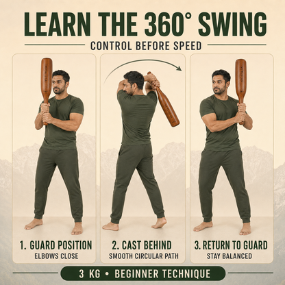 How to perform a 360-degree swing with a 3 kg Mudgar