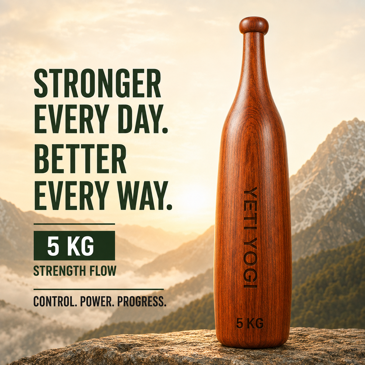 YETI YOGI 5 kg solid hardwood Mudgar