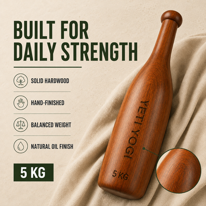 5 kg Mudgar solid hardwood and hand-finished construction