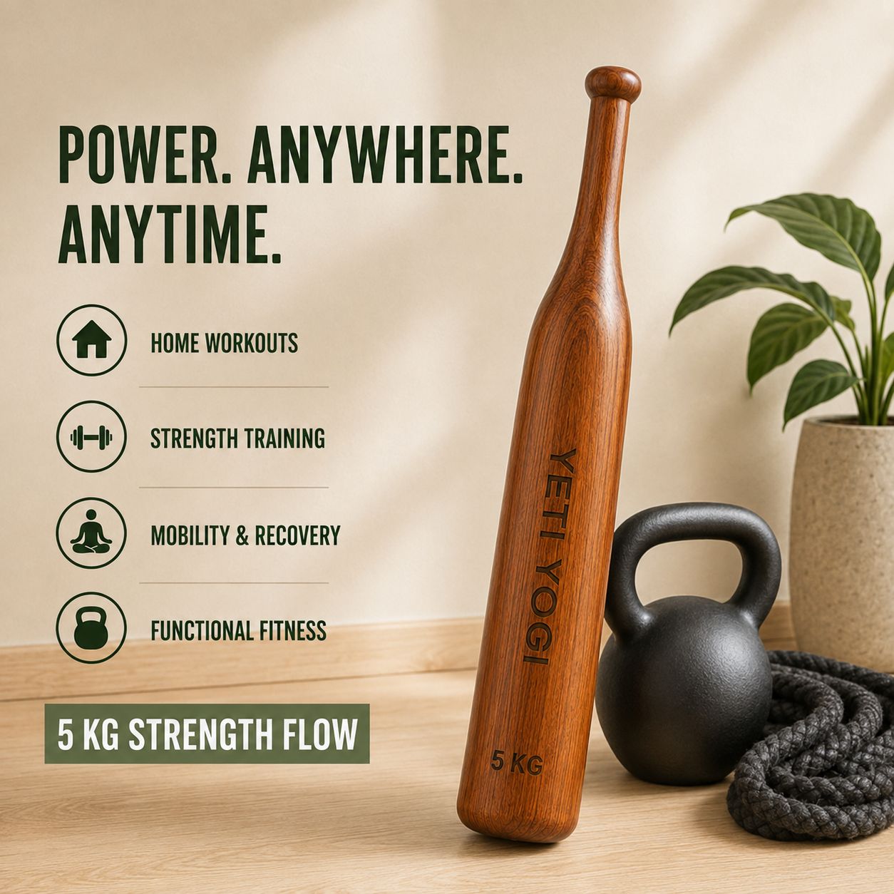 5 kg Mudgar for strength training at home
