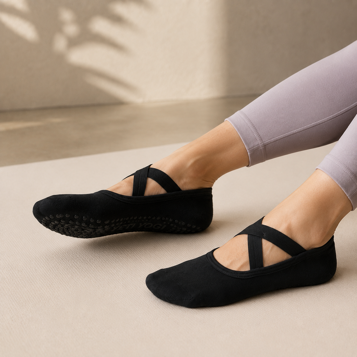 YETI YOGI Studio Black Pilates grip socks - image 4 of 6