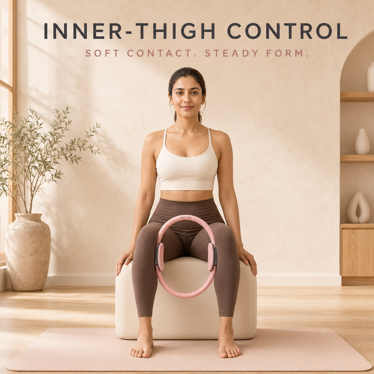 Himalayan Blush Pilates Ring inner-thigh exercise