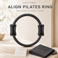 YETI YOGI Align Pilates Ring – 14 Inch Magic Circle – Midnight Black