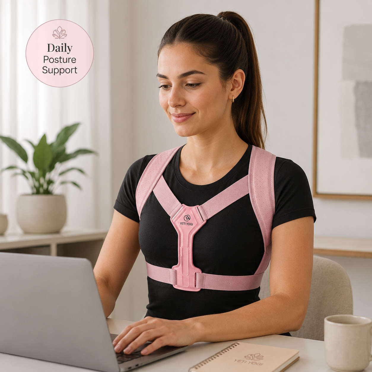 YETI YOGI women posture corrector for daily work and posture support