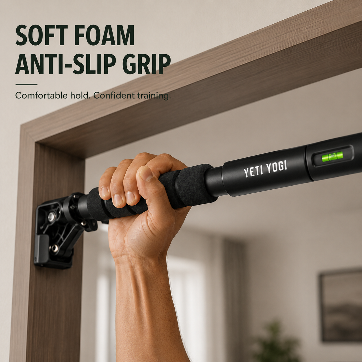 YETI YOGI pull-up bar soft foam anti-slip grip