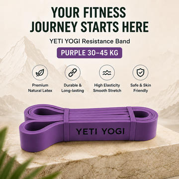 YETI YOGI Purple resistance band infographic 1