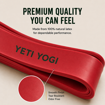 YETI YOGI Red resistance band infographic 4