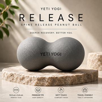 YETI YOGI Release Spine Release Peanut Massage Ball – Stone Grey
