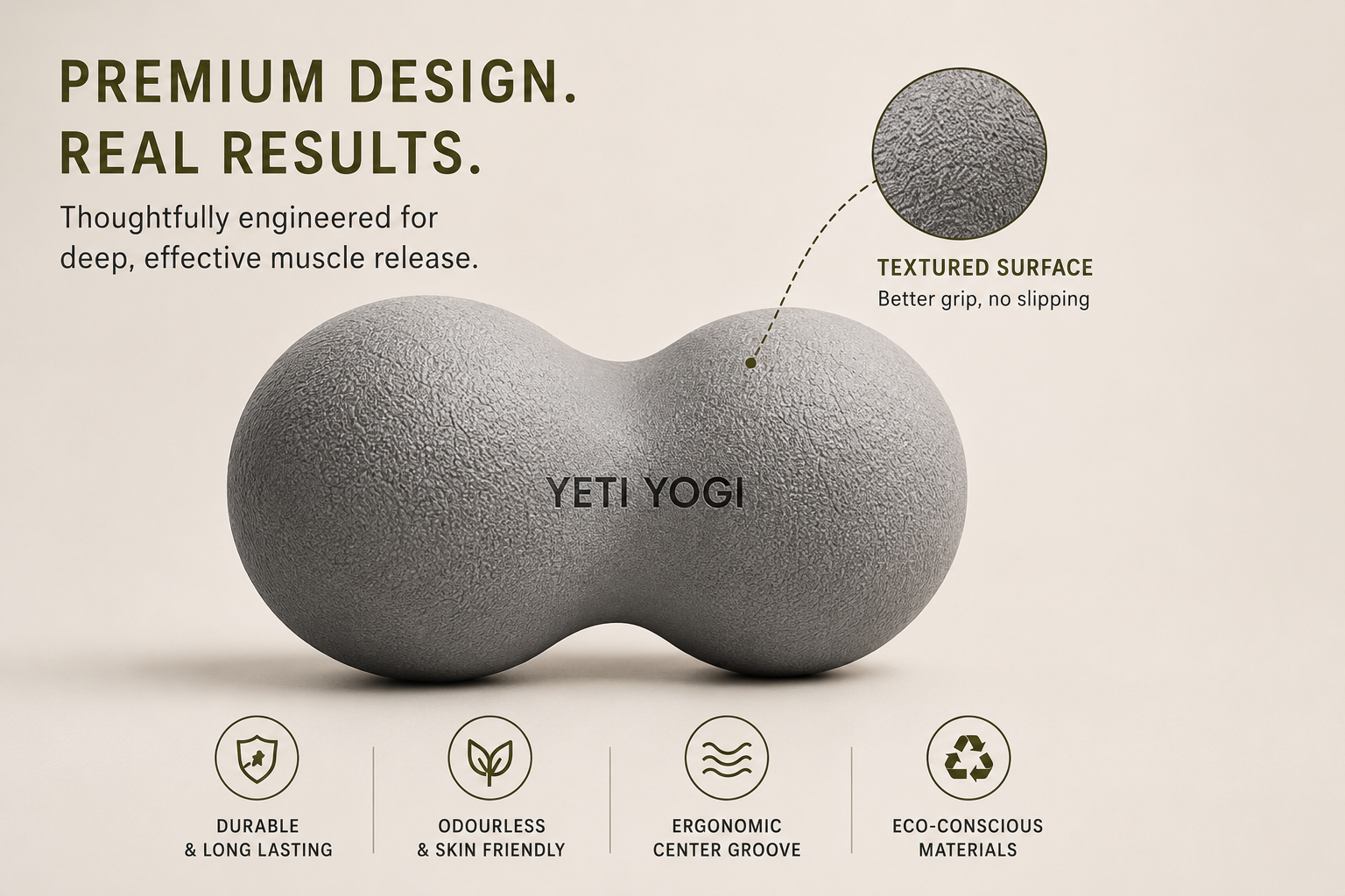 Release peanut massage ball textured high-density construction