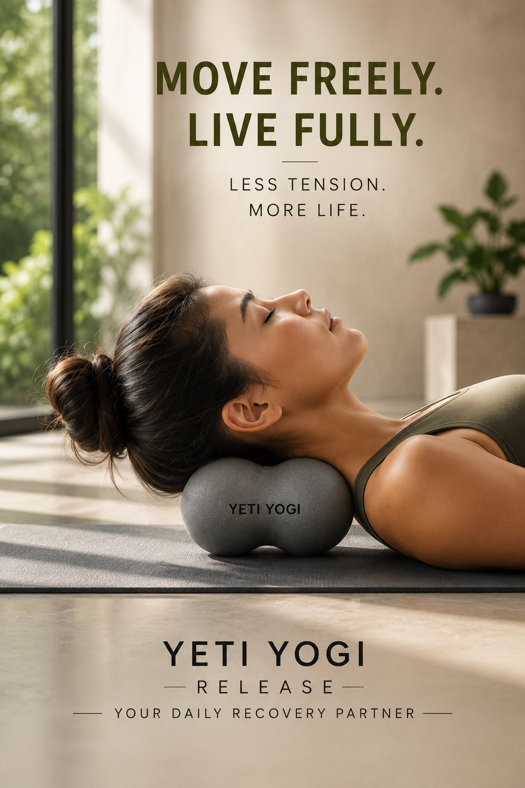 YETI YOGI Release peanut massage ball used under the neck
