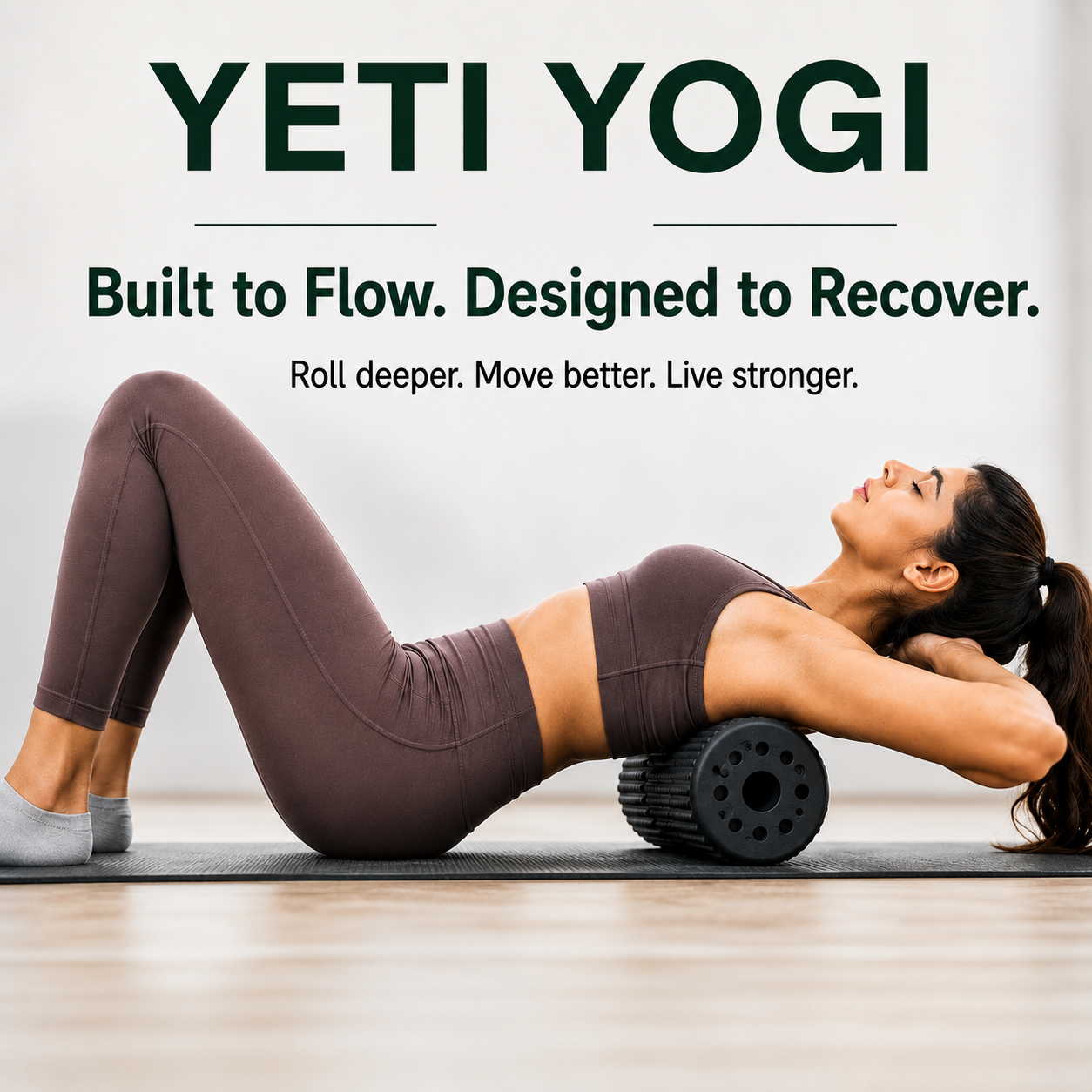 Midnight Blue smooth foam roller used for back recovery