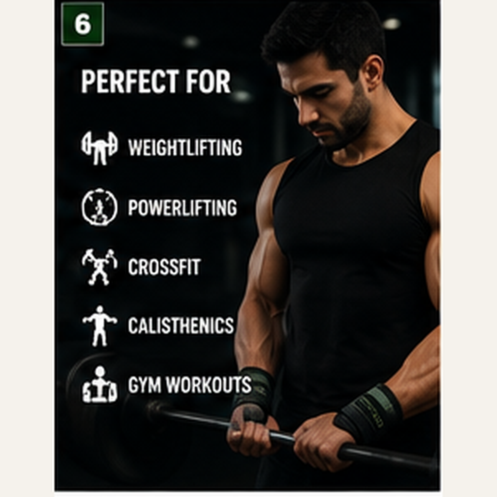 YETI YOGI wrist wrap Midnight Black Forest Green training use cases