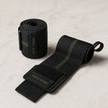 YETI YOGI Premium Gym Wrist Wraps Midnight Black Forest Green