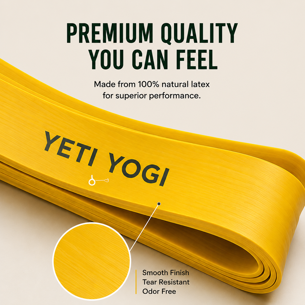 YETI YOGI Yellow resistance band infographic 3