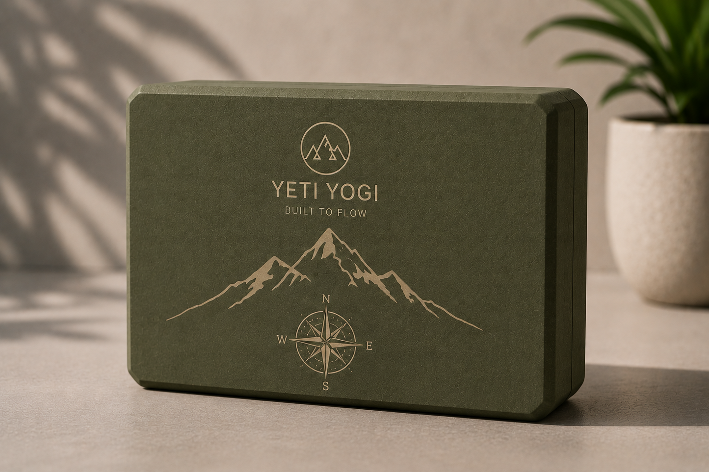 YETI YOGI Forest Green Yoga Block
