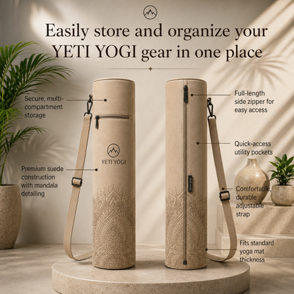 Mandala Gradient yoga mat bag storage features