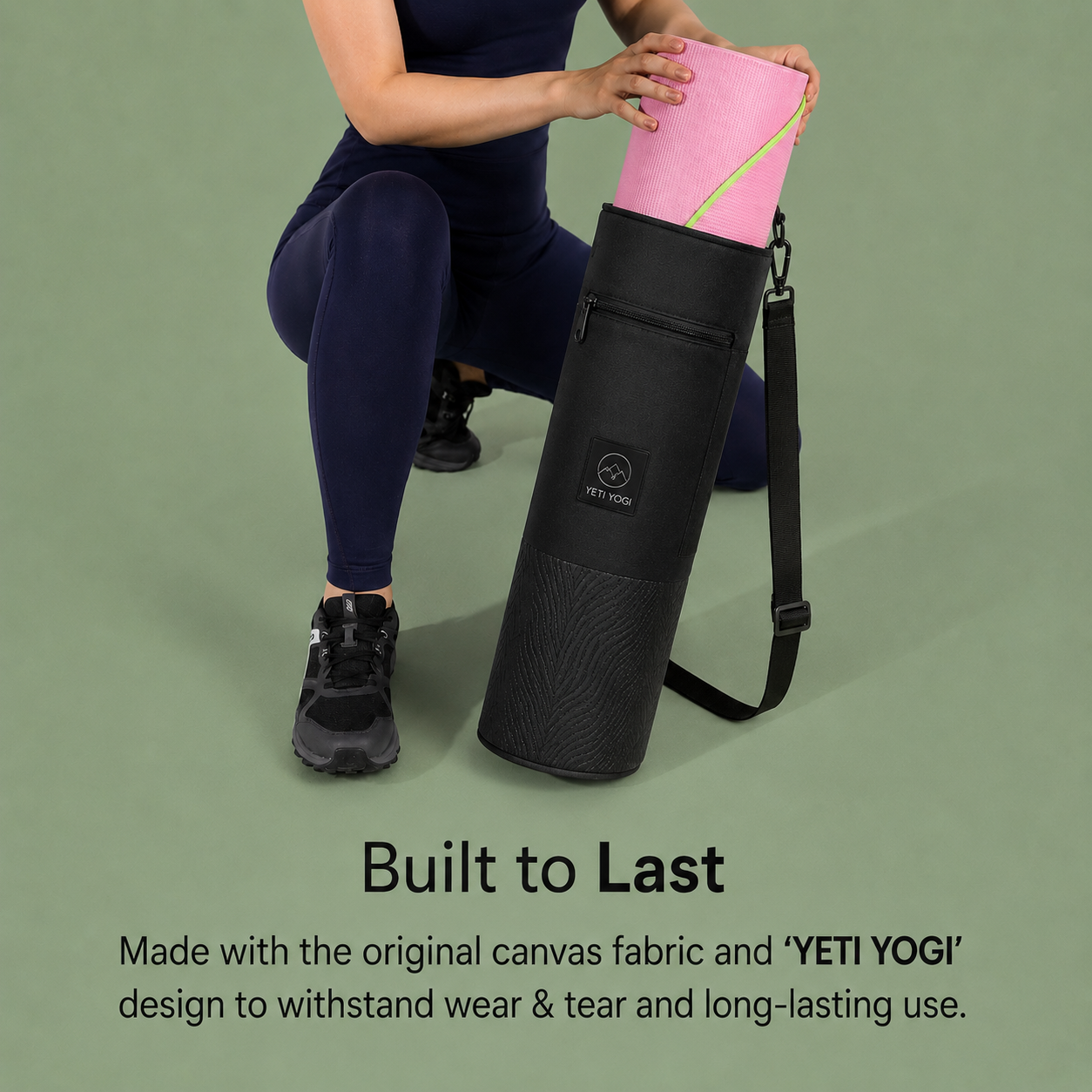 Yeti Fur Texture yoga mat bag durability