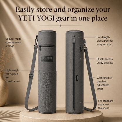 Zen Geometry yoga mat bag storage features