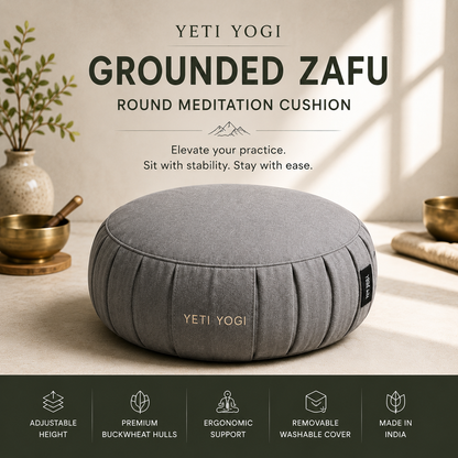 YETI YOGI Round Zafu Stone Grey