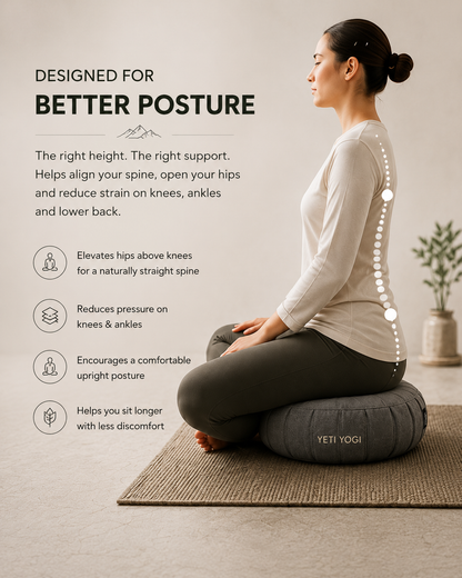 Round Stone Grey posture infographic