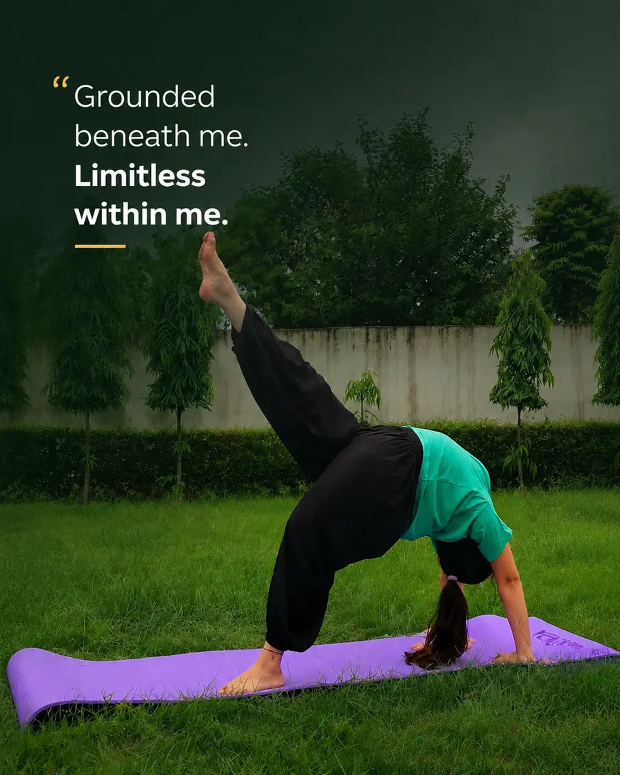 YETI YOGI community member practising yoga
