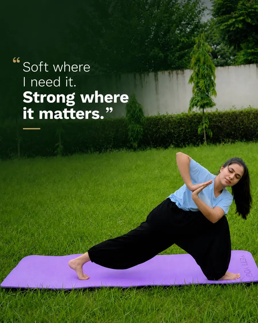 YETI YOGI community member practising yoga