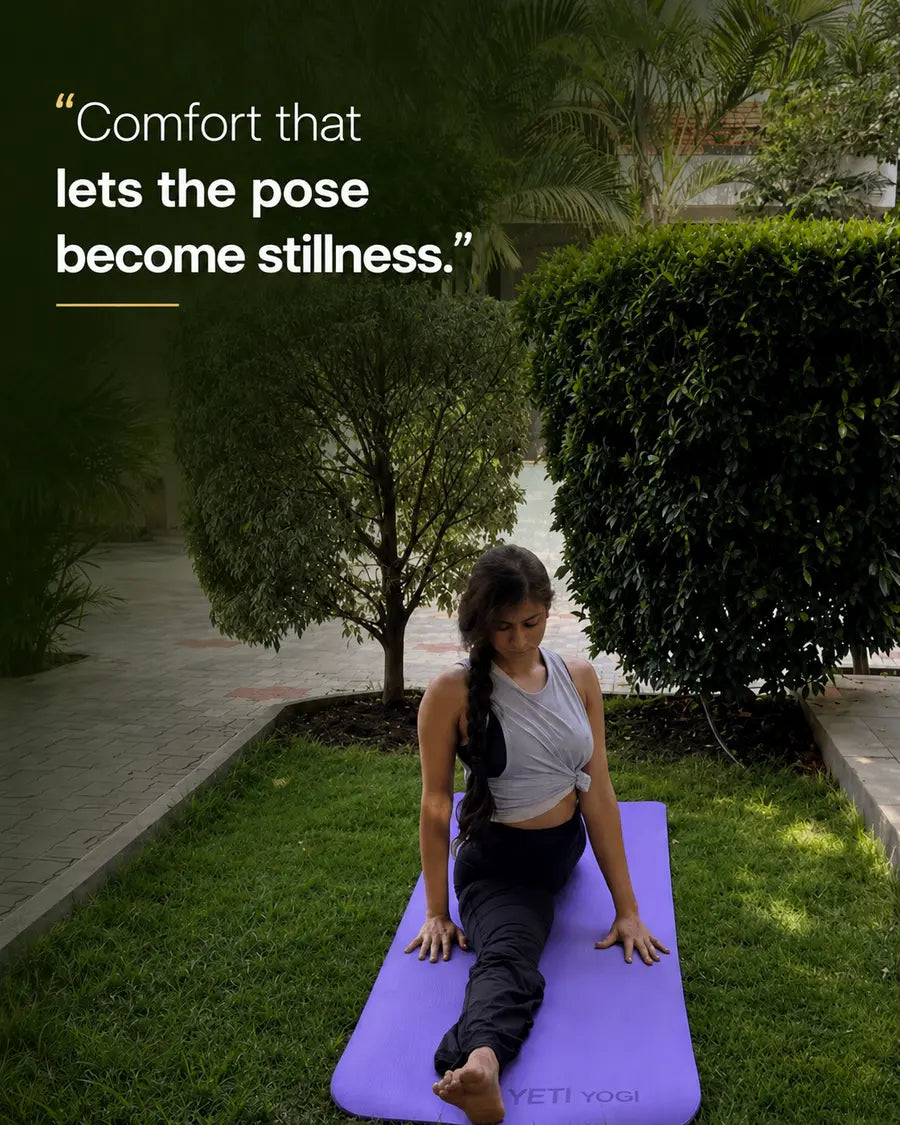 YETI YOGI community member practising yoga