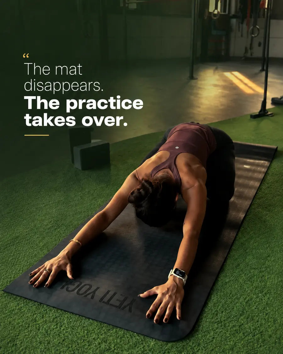 YETI YOGI community member practising yoga