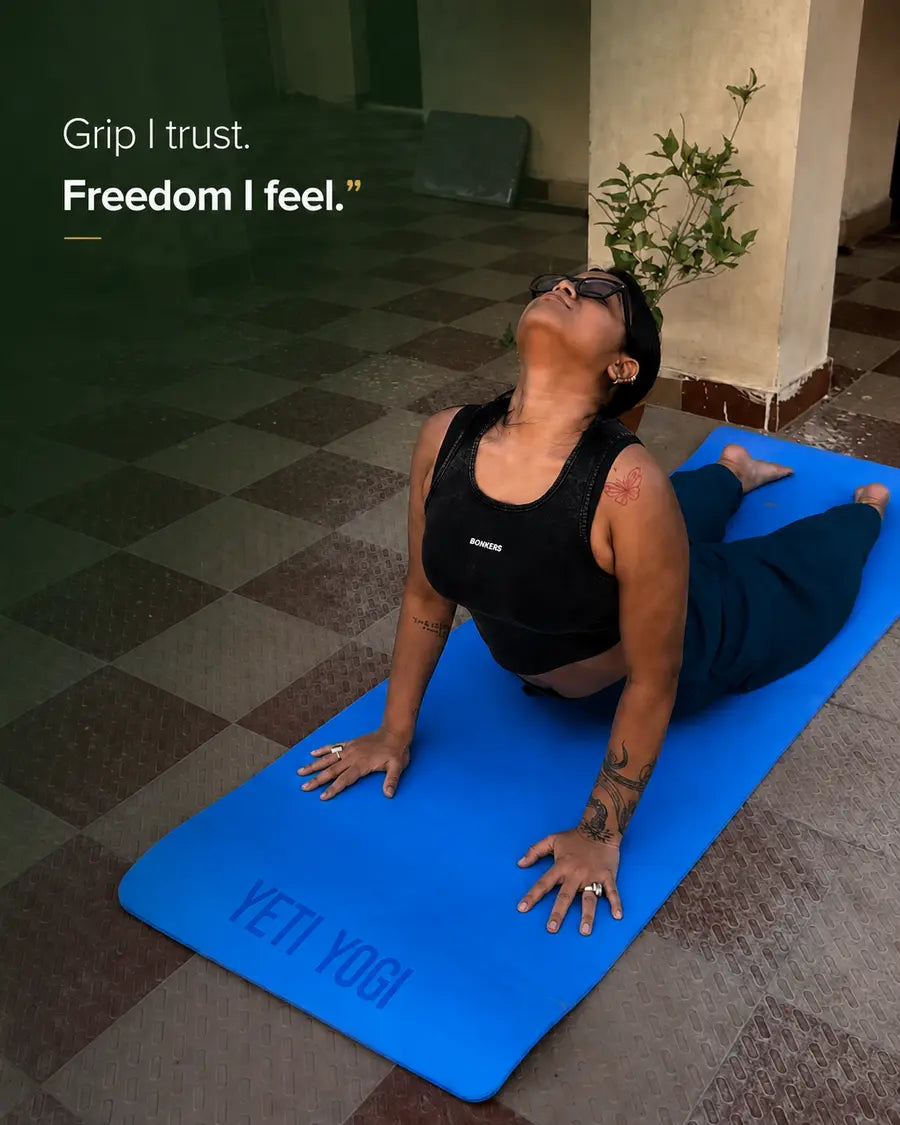 YETI YOGI community member practising yoga